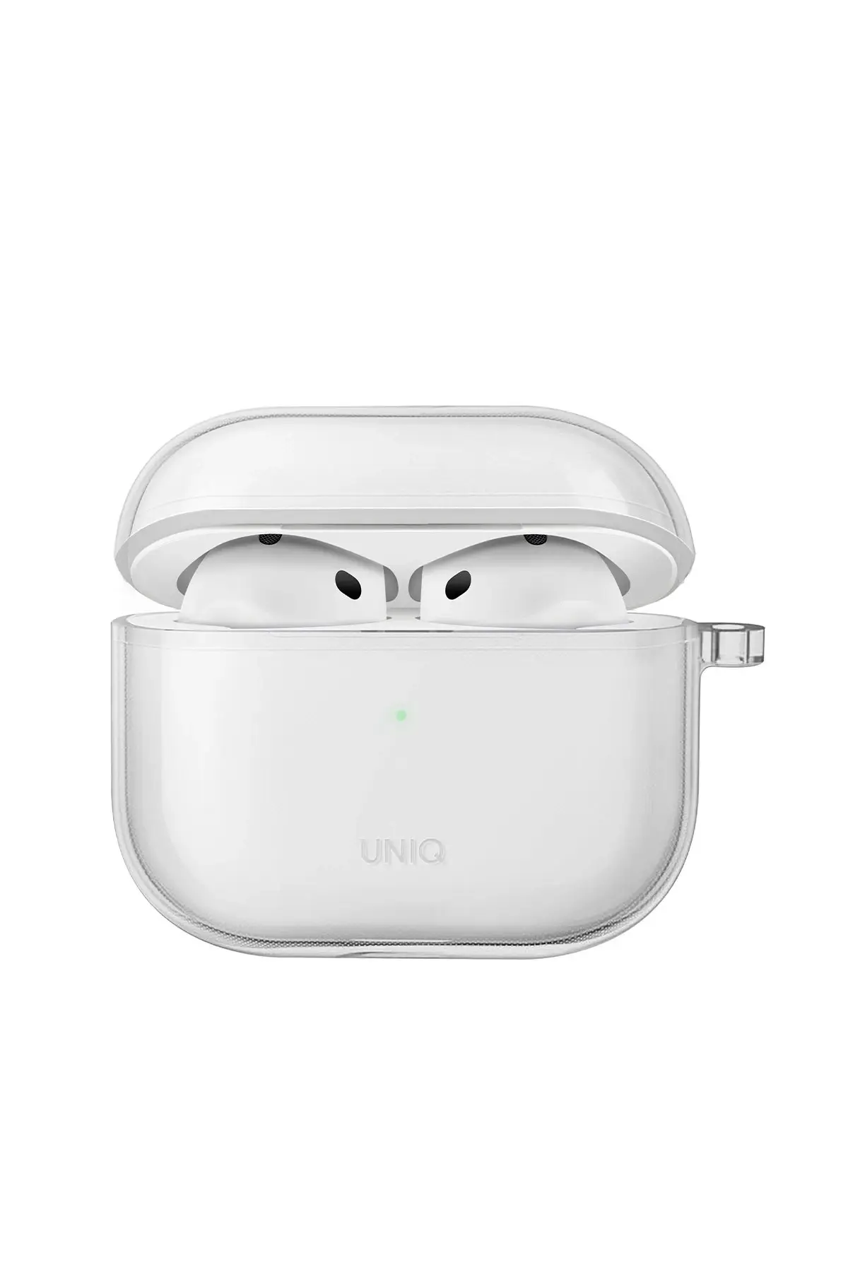 Uniq Apple Airpods 4 (4.nesil) Glase Silikon Kılıf - Şeffaf