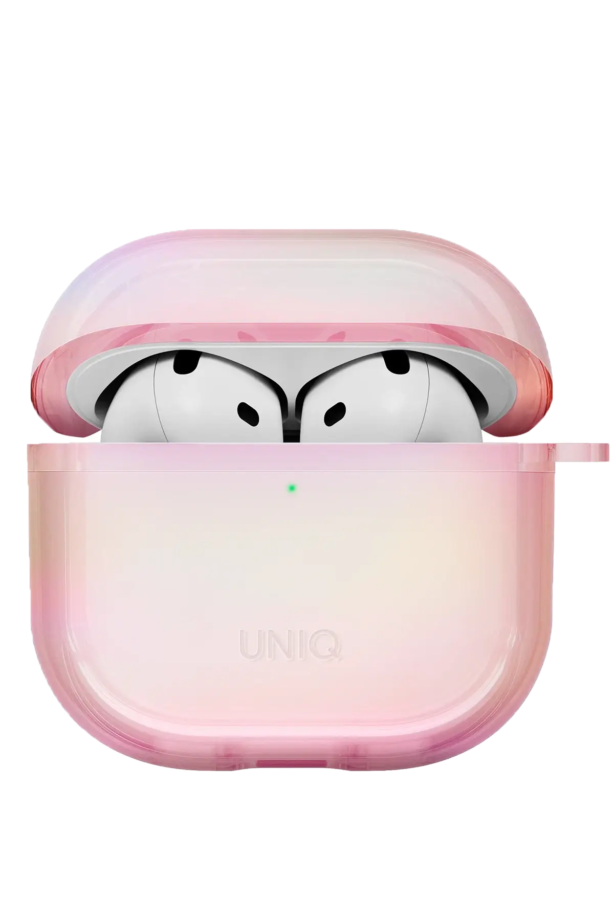 Uniq Apple Airpods 4 (4.nesil) Iridescia Hang Kılıf - Pembe