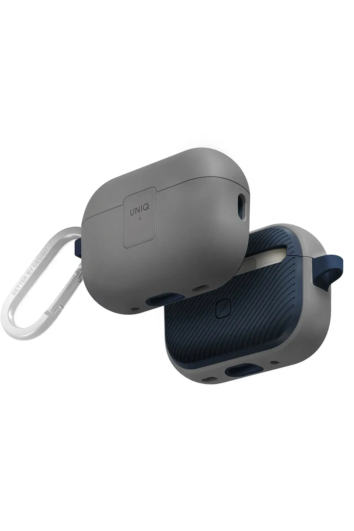 Uniq Apple Airpods Pro 2 (2.nesil) Clyde Kilitli Kılıf - Gri