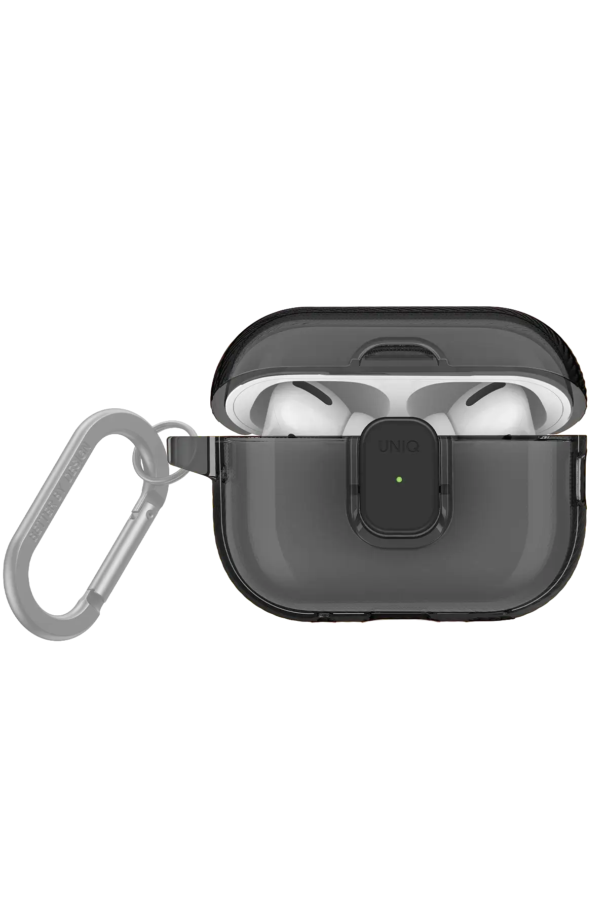 Uniq Apple Airpods Pro 2 (2.nesil) Glase Pro Kilitli Kılıf - Füme