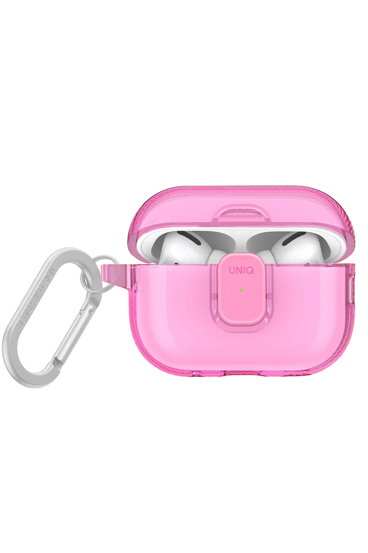 Uniq Apple Airpods Pro 2 (2.nesil) Glase Pro Kilitli Kılıf - Pembe