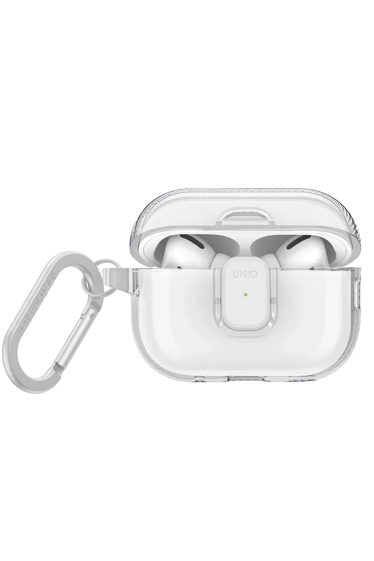 Uniq Apple Airpods Pro 2 (2.nesil) Glase Pro Kilitli Kılıf - Şeffaf
