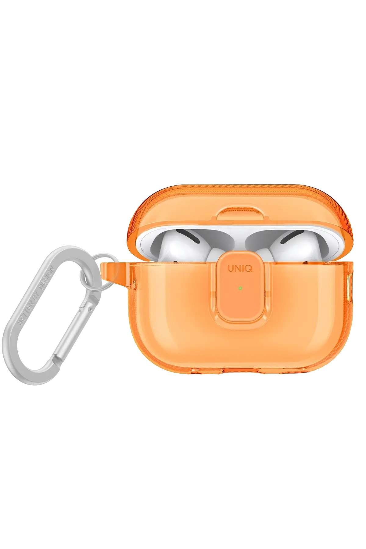 Uniq Apple Airpods Pro 2 (2.nesil) Glase Pro Kilitli Kılıf - Turuncu