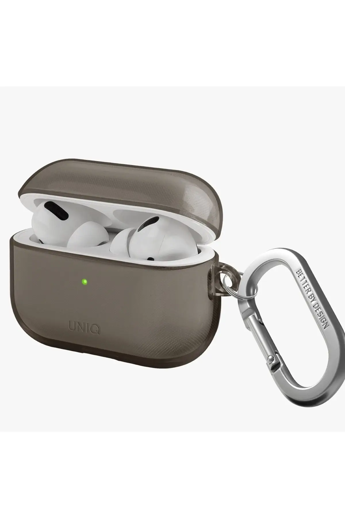 Uniq Apple Airpods Pro 2 (2.nesil) Glase Silikon Kılıf - Siyah
