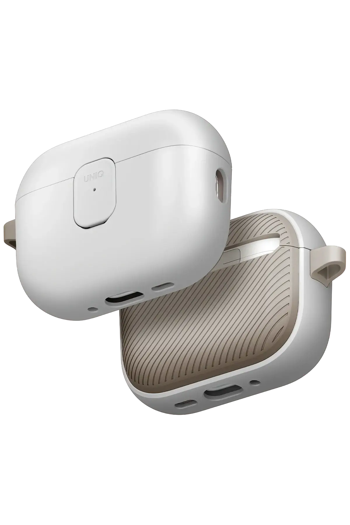 Uniq Apple Airpods Pro 3 (3.nesil) Clyde Kilitli Kılıf - Krem