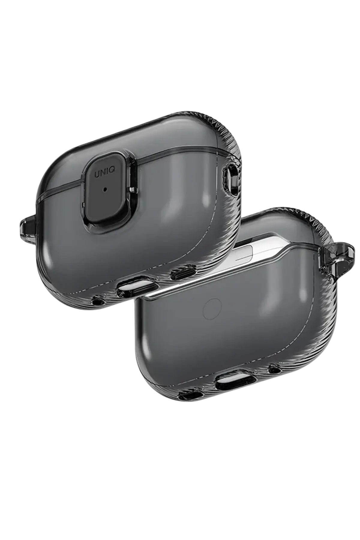 Uniq Apple Airpods Pro 3 (3.nesil) Glase Pro Kilitli Kılıf - Füme