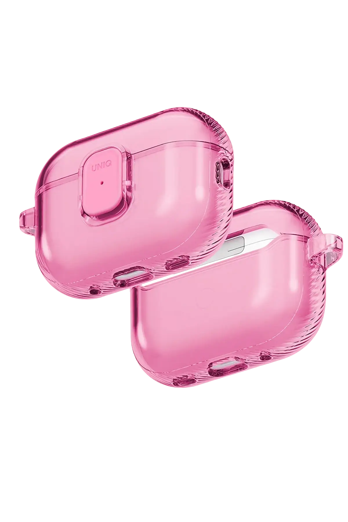 Uniq Apple Airpods Pro 3 (3.nesil) Glase Pro Kilitli Kılıf - Pembe