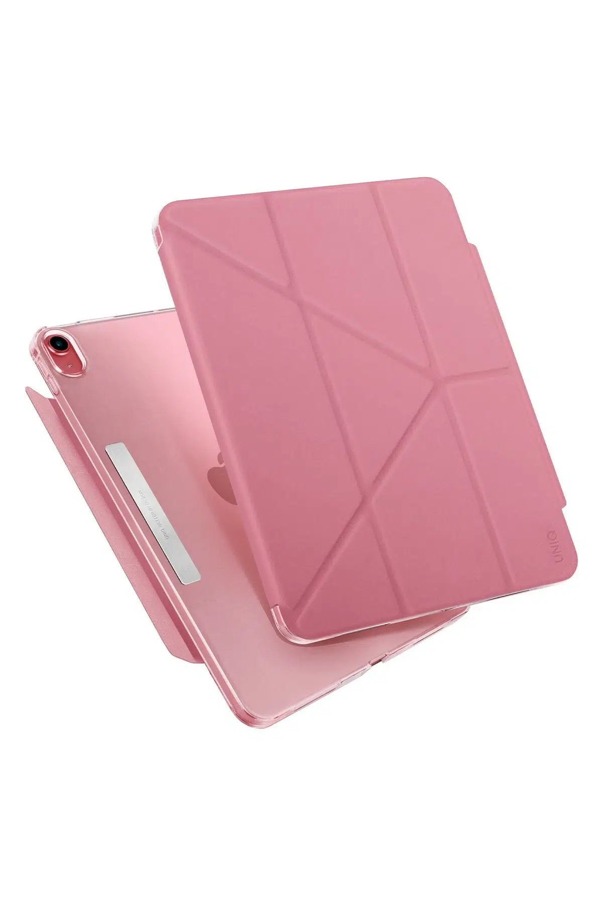 Uniq Apple iPad 2025 10.9 10.Nesil (A16) Camden Katlanabilir Tablet Kapak - Koyu Pembe