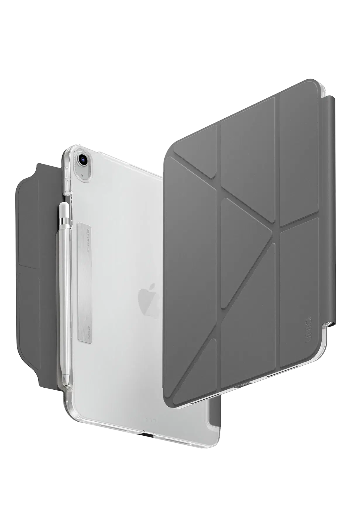 Uniq Apple iPad 2025 10.9 (10.nesil) A16 Camden Katlanabilir Tablet Kapak - Gri