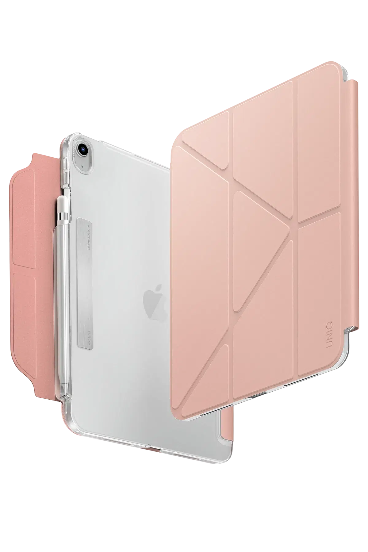 Uniq Apple iPad 2025 10.9 (10.nesil) A16 Camden Katlanabilir Tablet Kapak - Pembe