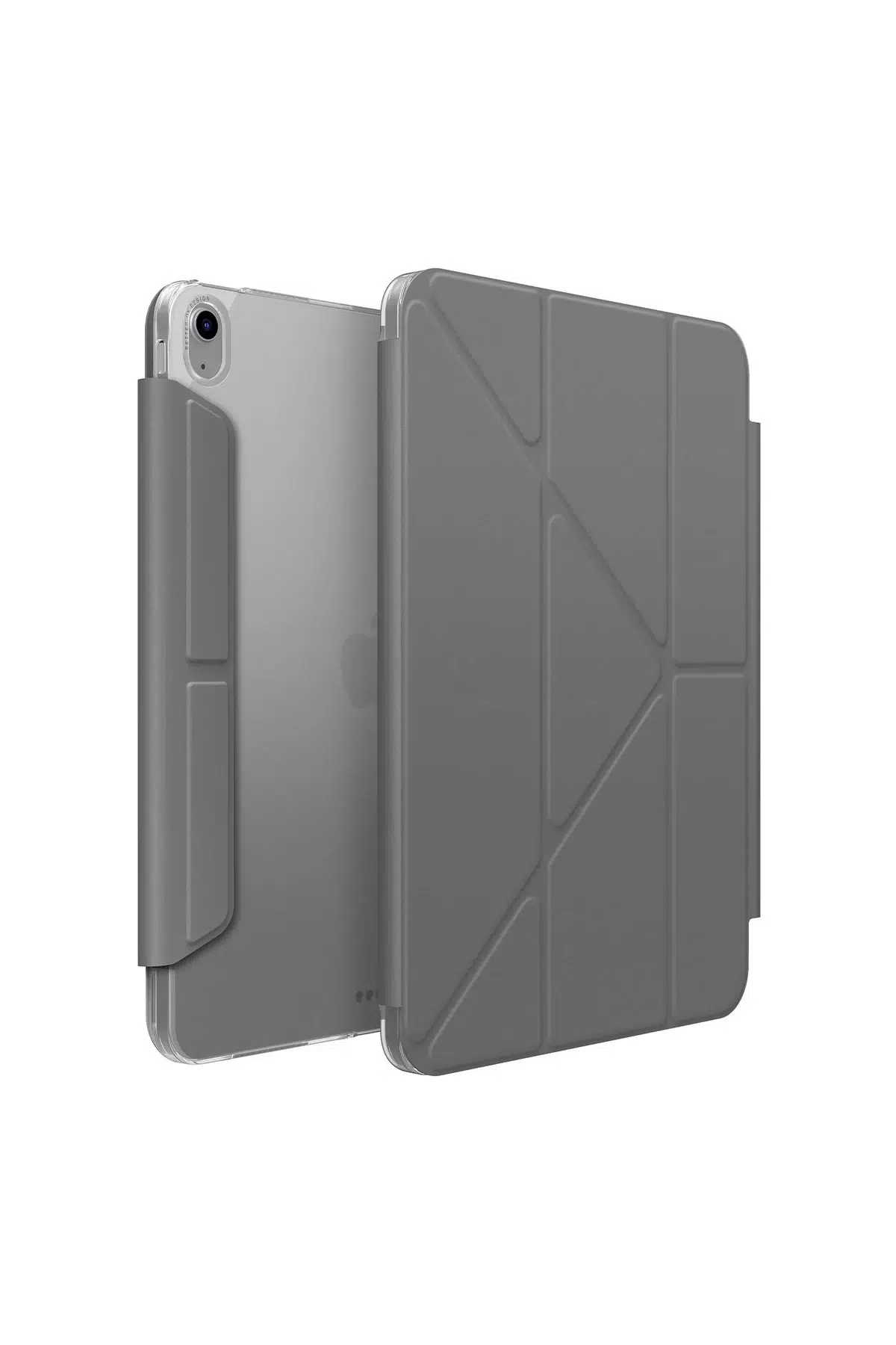 Uniq Apple iPad Air 11 (2024) Camden Katlanabilir Tablet Kapak - Koyu Gri