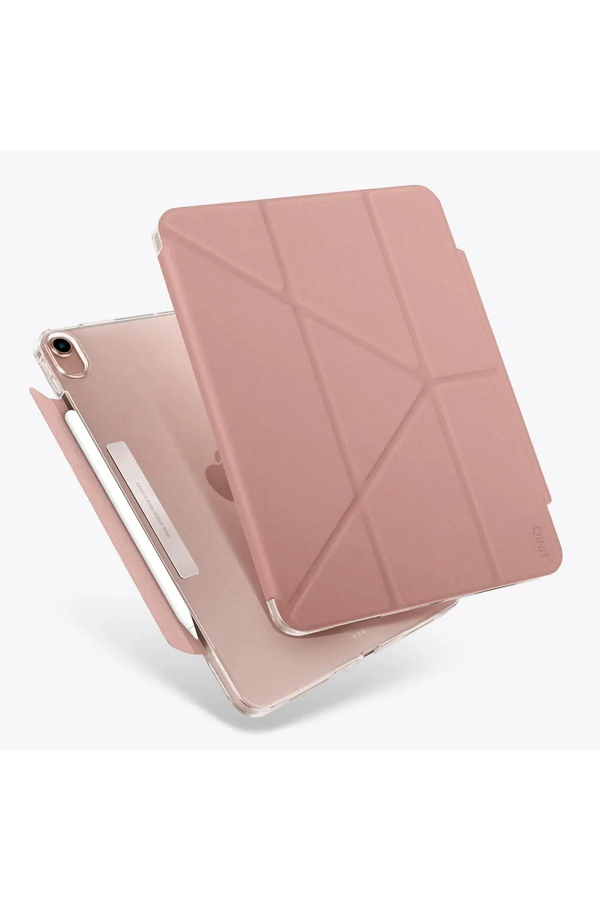 Uniq Apple iPad Air 4 10.9/iPad 2025 10.9 10.Nesil (A16) Camden Katlanabilir Tablet Kapak - Pembe