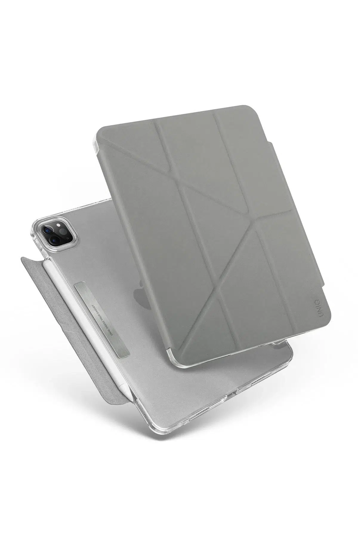 Uniq Apple iPad Pro 11 (2022) Camden Katlanabilir Tablet Kapak - Gri