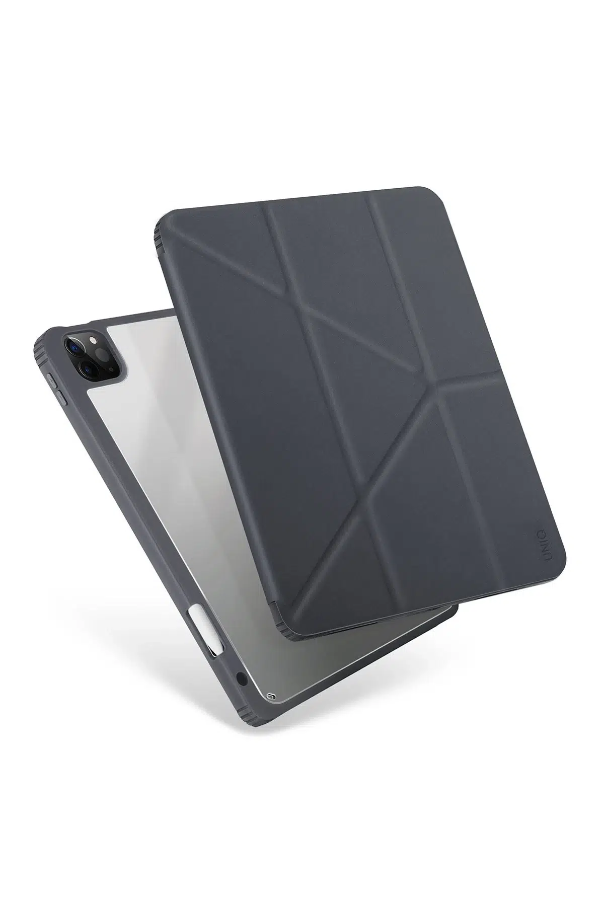 Uniq Apple iPad Pro 12.9 (2022) Moven Standlı Tablet Kapak - Gri