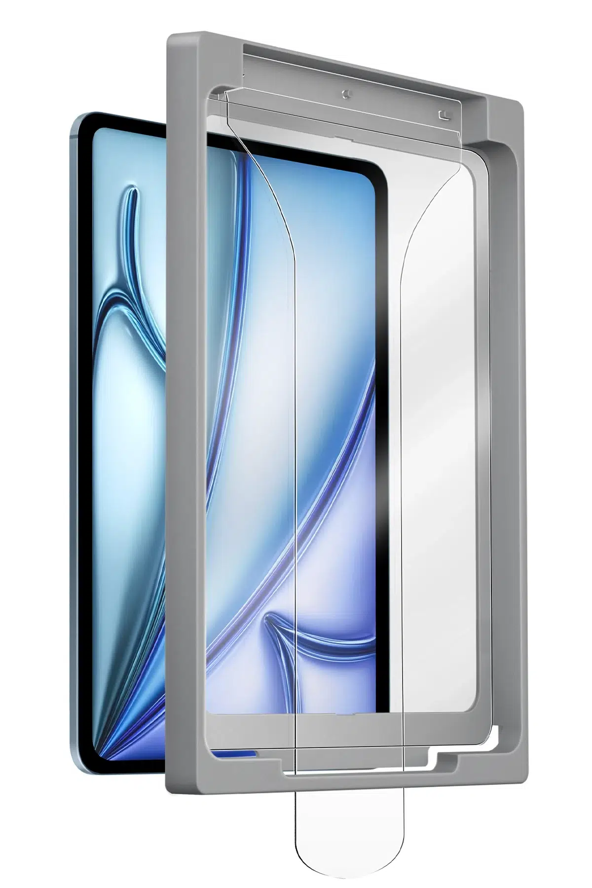 Uniq Apple iPad Pro 13 (2024) Optix Exofit Applicator HD Tablet Cam Ekran Koruyucu - Şeffaf