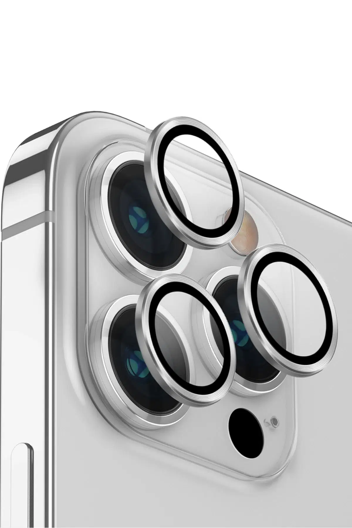 Uniq Apple iPhone 14 Pro Max Optix Kamera Lens Koruyucu - Gümüş