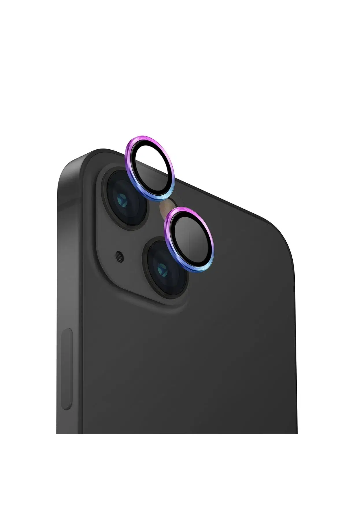 Uniq Apple iPhone 15 Optix Alüminyum Kamera Lens Koruyucu - Gökkuşağı