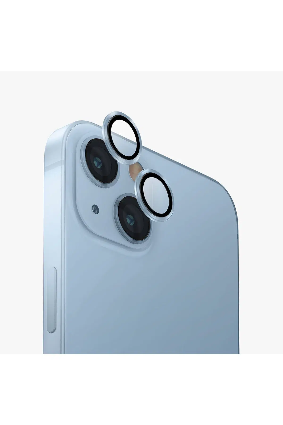 Uniq Apple iPhone 15 Optix Alüminyum Kamera Lens Koruyucu - Mavi