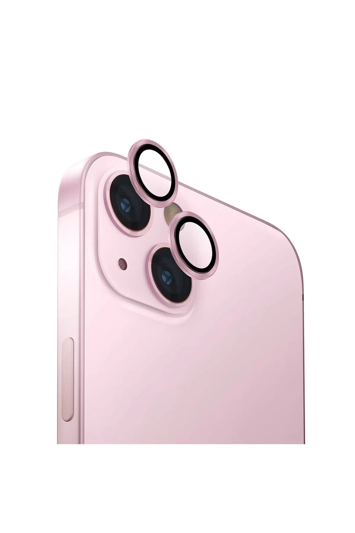 Uniq Apple iPhone 15 Optix Alüminyum Kamera Lens Koruyucu - Pembe