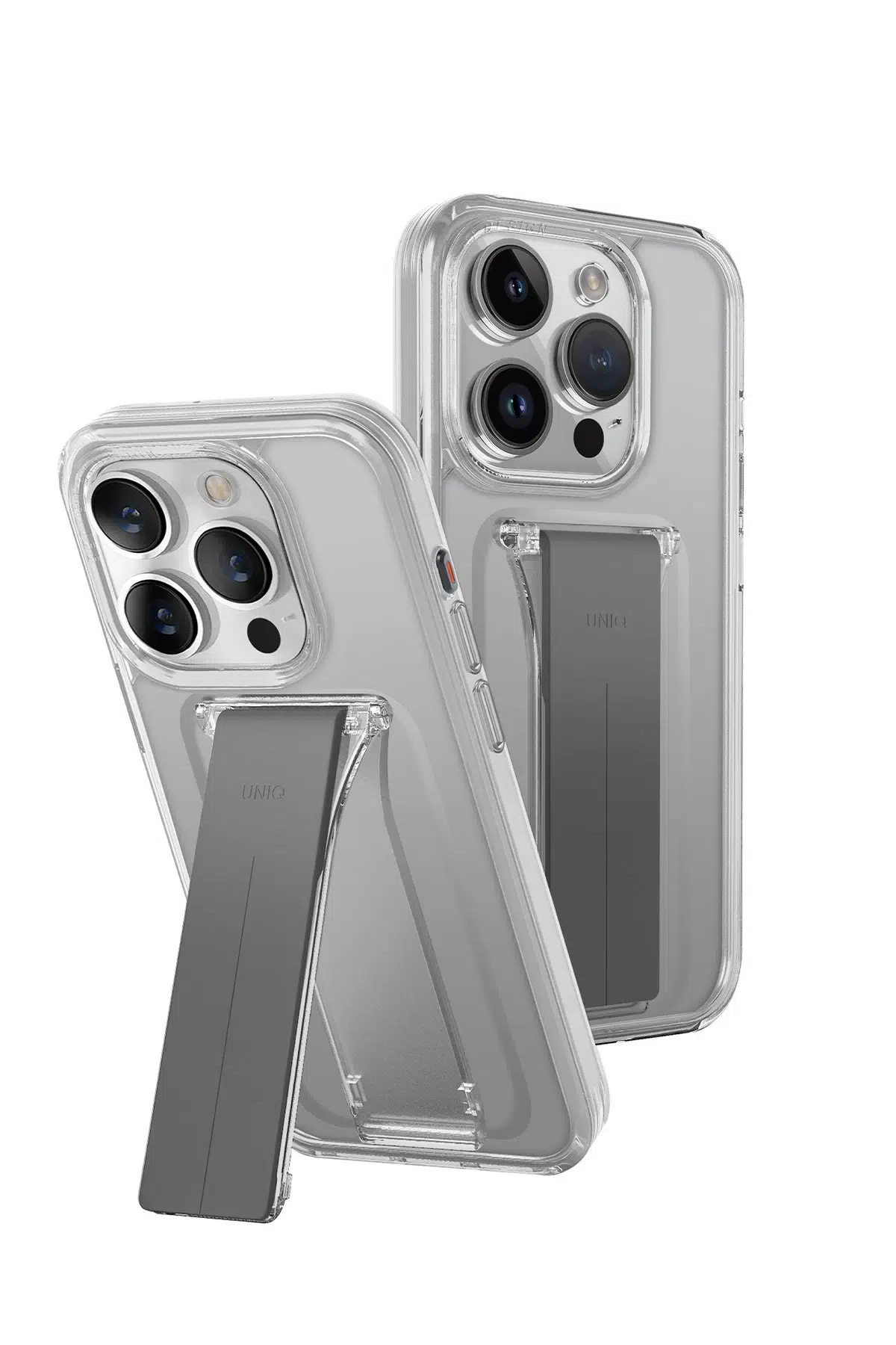 Uniq Apple iPhone 15 Pro Heldro Mount Standlı Kapak - Şeffaf