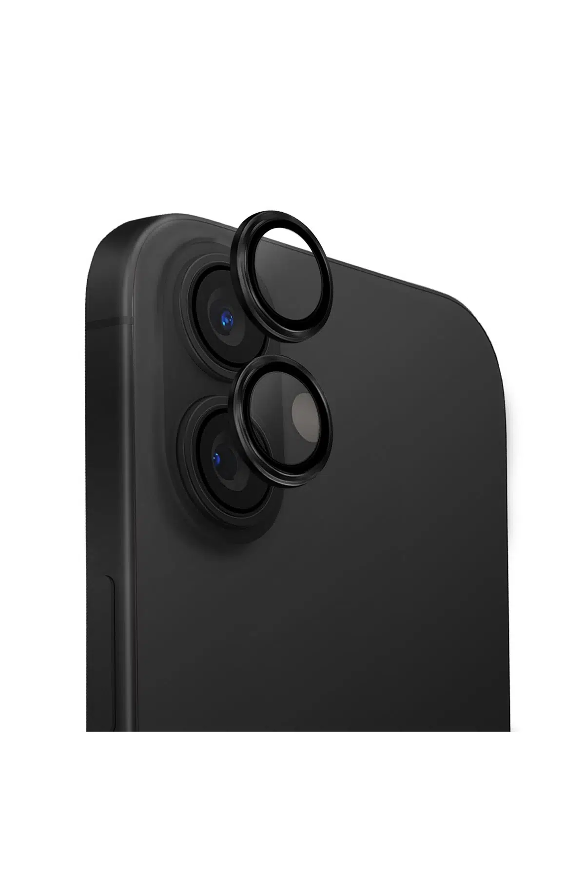 Uniq Apple iPhone 16 Optix Alüminyum Kamera Lens Koruyucu - Siyah