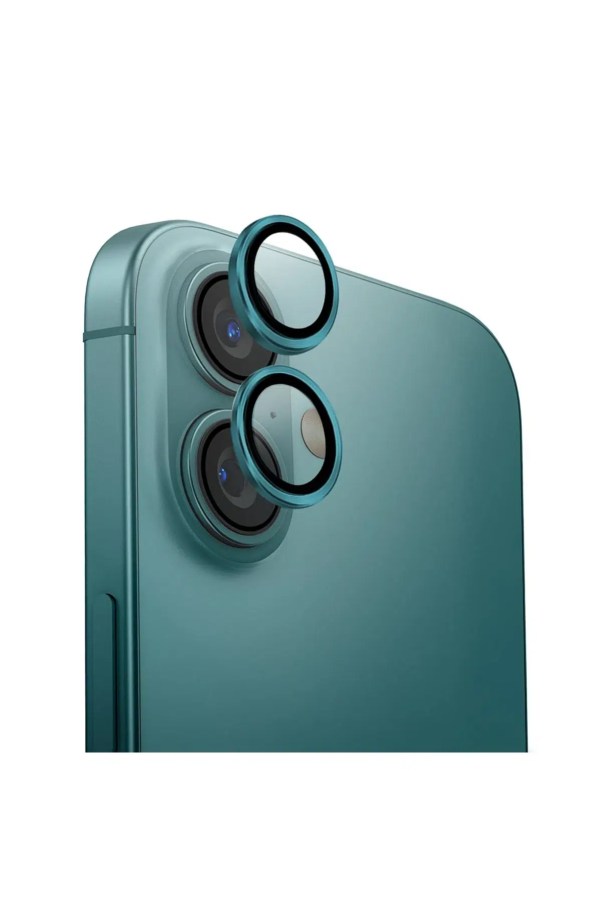 Uniq Apple iPhone 16 Optix Alüminyum Kamera Lens Koruyucu - Yeşil