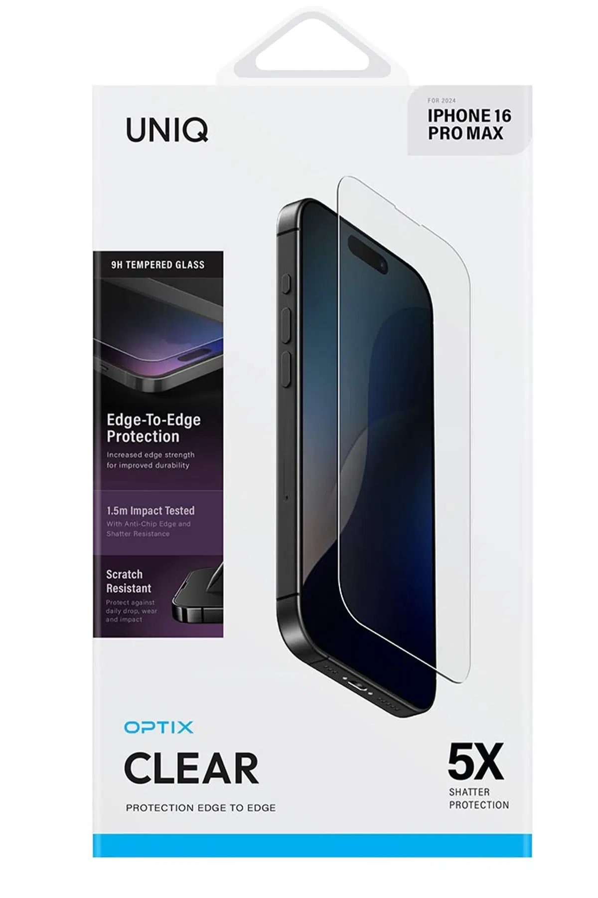 Uniq Apple iPhone 16 Optix Clear Cam Ekran Koruyucu - Şeffaf