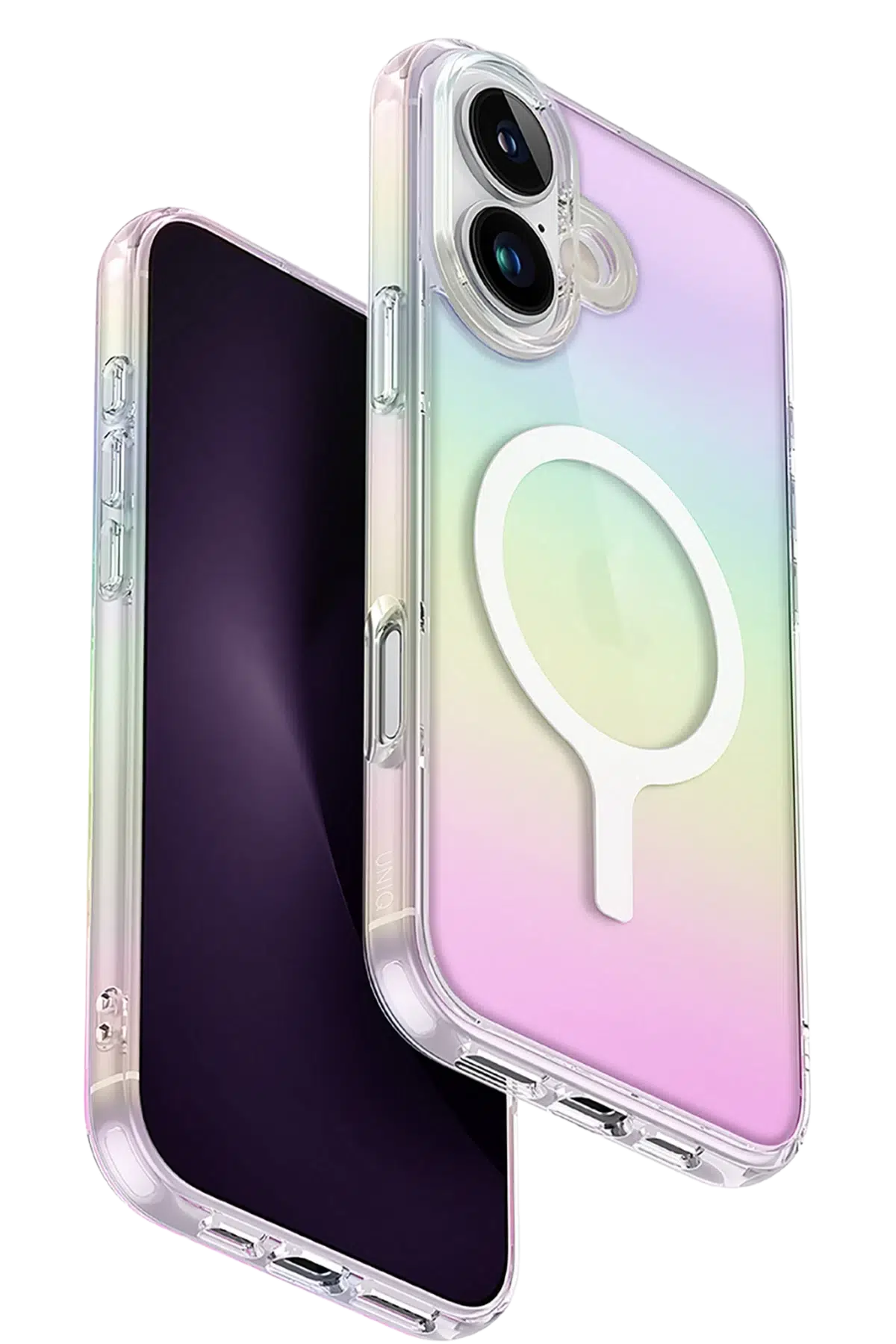 Uniq Apple iPhone 16 Plus Iridescia Magsafe Kapak - Rainbow