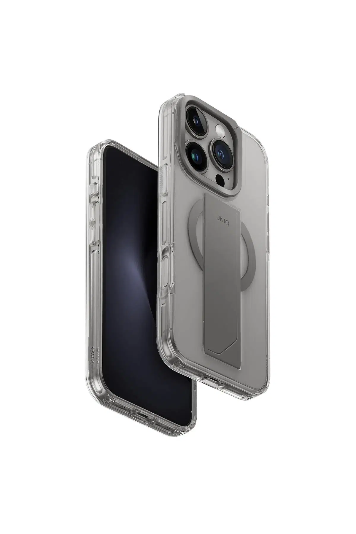 Uniq Apple iPhone 16 Pro Heldro Max Magsafe Standlı Kapak - Titan Gri