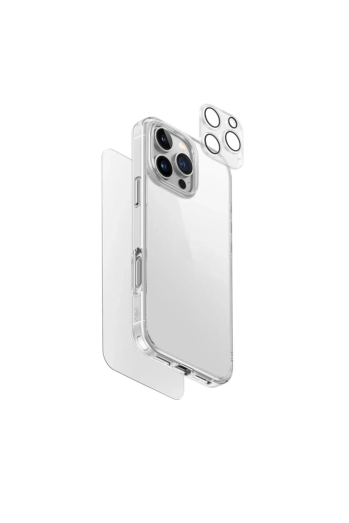 Uniq Apple iPhone 16 Pro Max Clearvue 3in1 Set Kapak - Şeffaf
