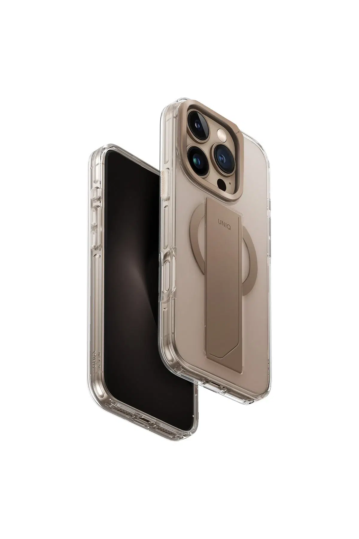 Uniq Apple iPhone 16 Pro Max Heldro Max Magsafe Standlı Kapak - Gold