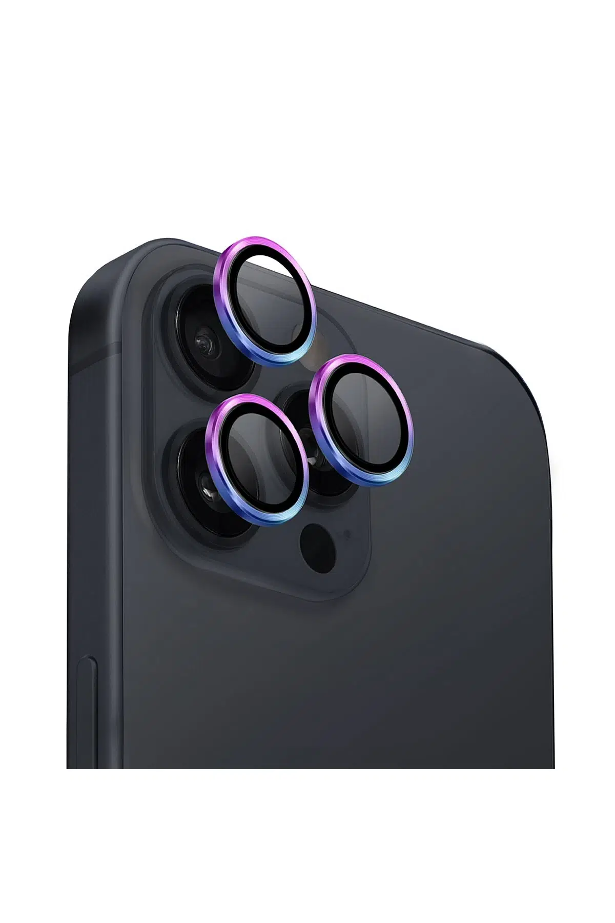 Uniq Apple iPhone 16 Pro Max Optix Alüminyum Kamera Lens Koruyucu - Gökkuşağı