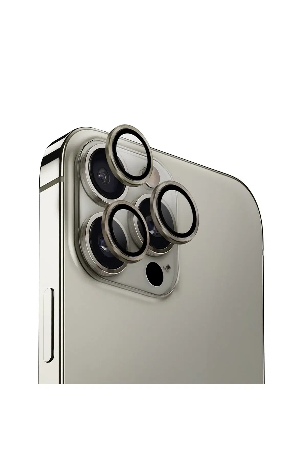 Uniq Apple iPhone 16 Pro Max Optix Alüminyum Kamera Lens Koruyucu - Gri