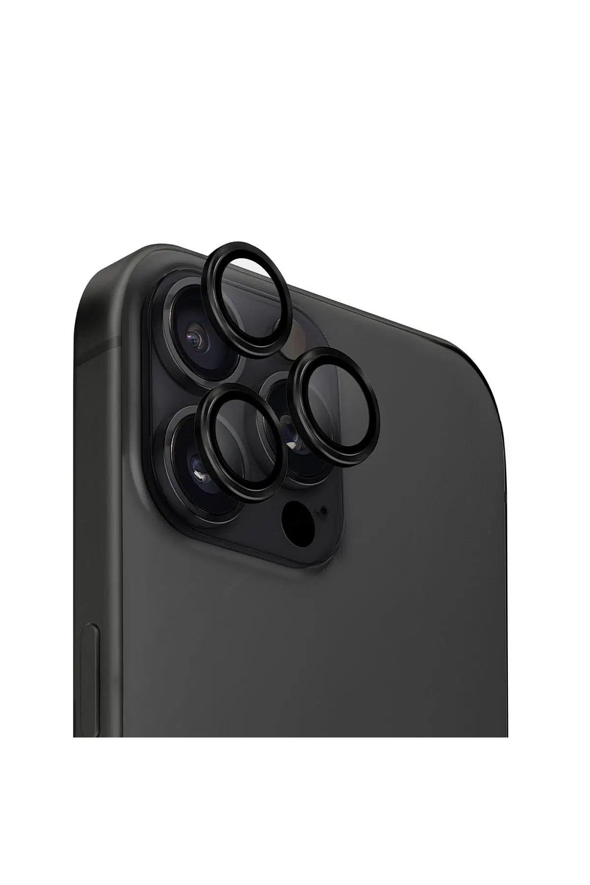 Uniq Apple iPhone 16 Pro Max Optix Alüminyum Kamera Lens Koruyucu - Siyah