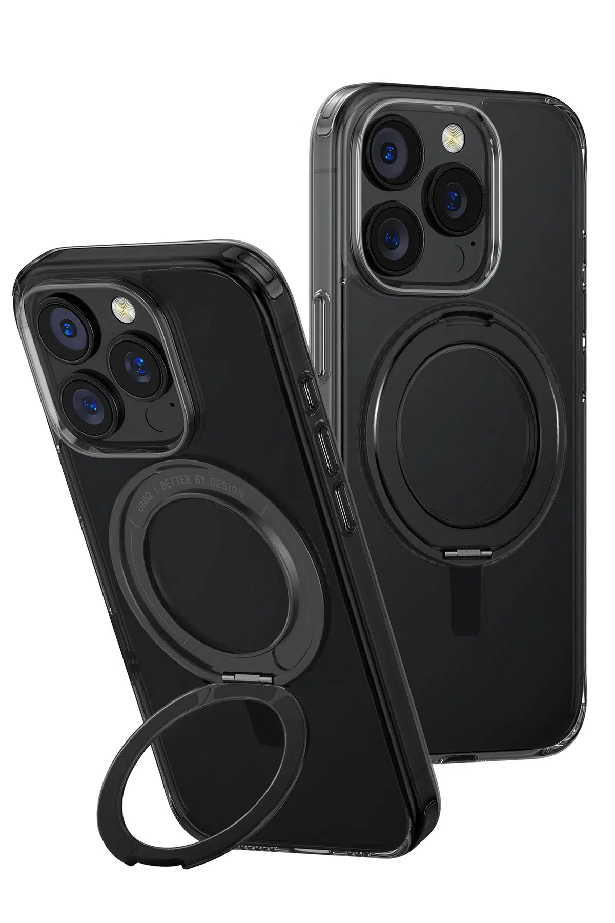 Uniq Apple iPhone 16 Pro Swivix Rotating Kickstand Kapak - Siyah