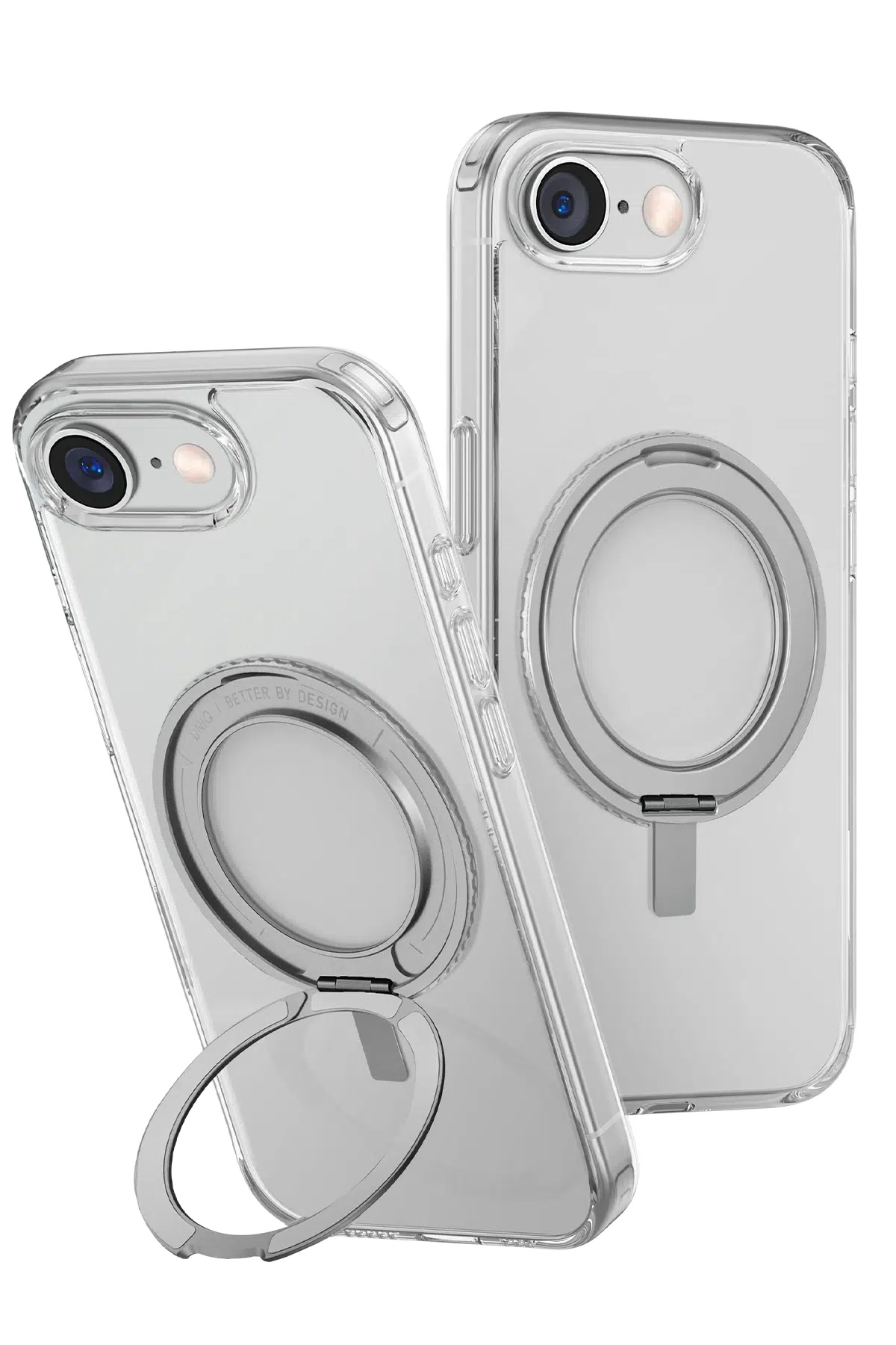 Uniq Apple iPhone 16E Swivix Rotating Kickstand Kapak - Şeffaf