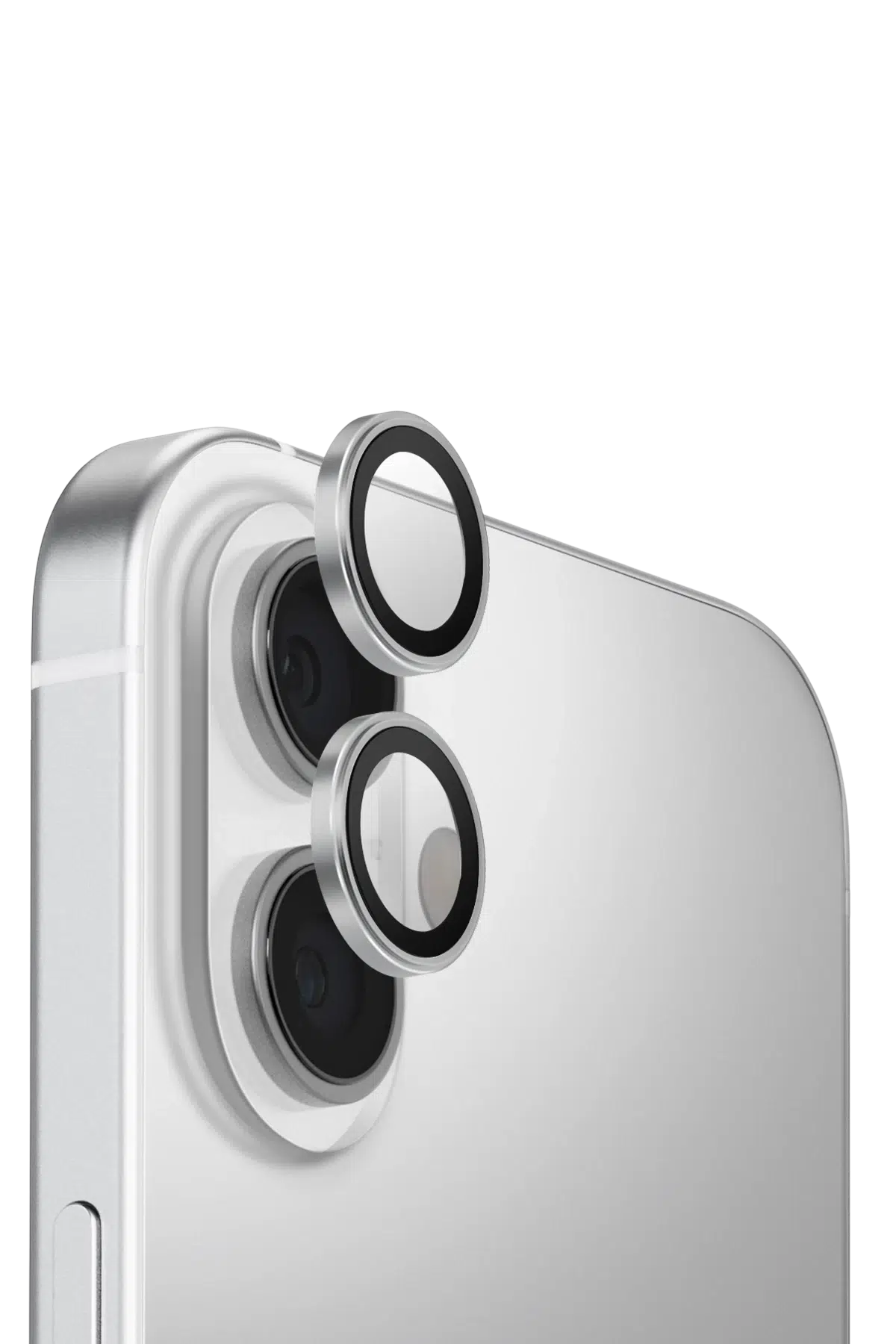 Uniq Apple iPhone 17 Optix Alüminyum Kamera Lens Koruyucu - Gümüş