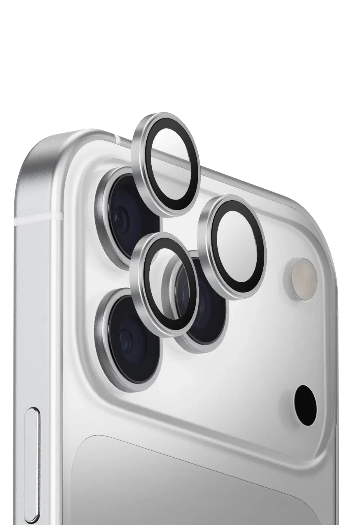 Uniq Apple iPhone 17 Pro Max Optix Alüminyum Kamera Lens Koruyucu - Gümüş