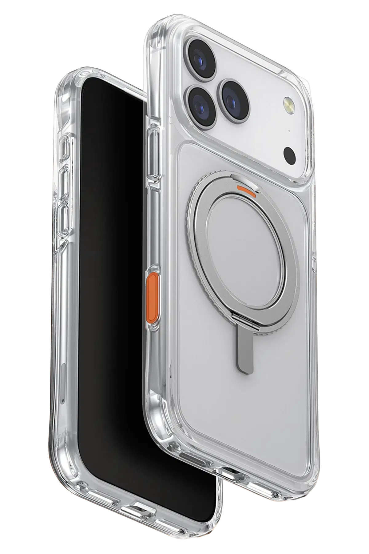 Uniq Apple iPhone 17 Pro Swivix Rotating Kickstand Kapak - Şeffaf