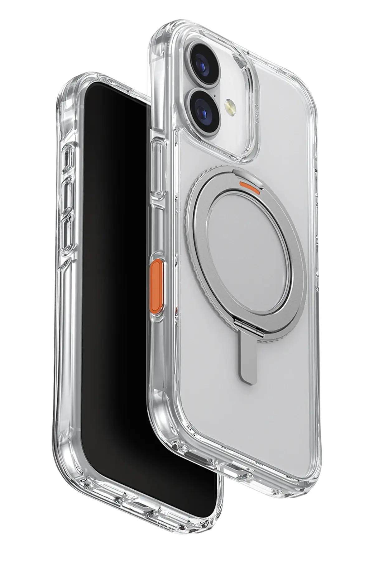 Uniq Apple iPhone 17 Swivix Rotating Kickstand Kapak - Şeffaf