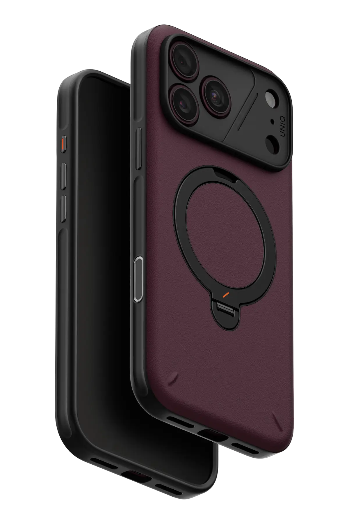 Uniq iPhone 18 Pro Max/17 Pro Max Elix Rotating Kickstand Kapak - Bordo