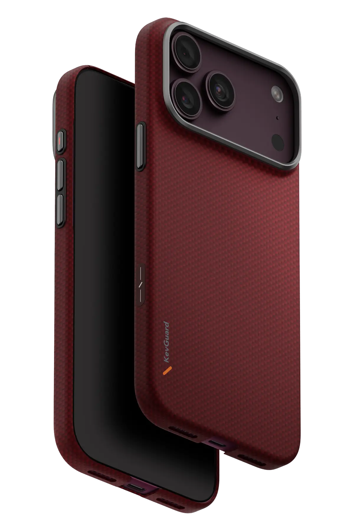 Uniq Apple iPhone 18 Pro Max Keva Edge Slim Aramid Magsafe Kapak - Bordo
