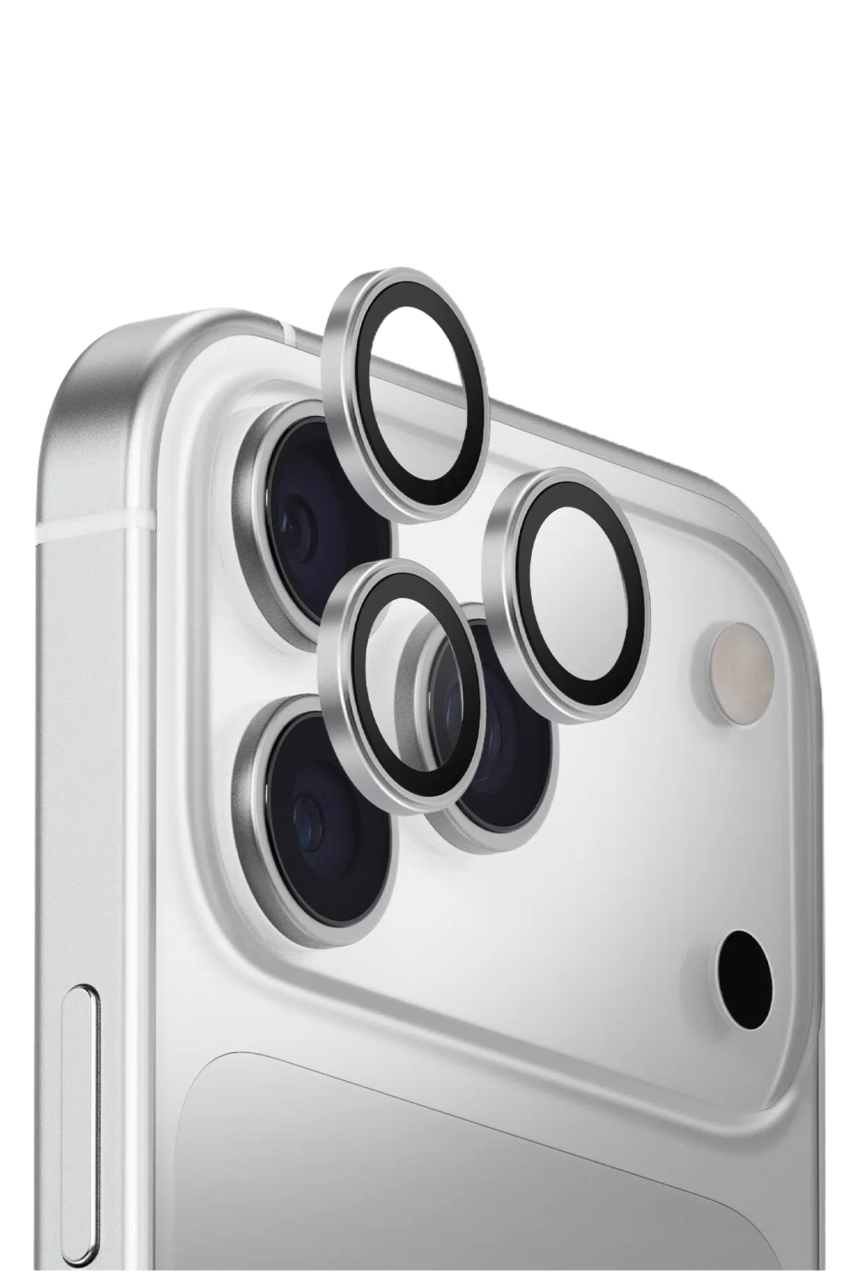 Uniq Apple iPhone 18 Pro Max Optix Aluguard Kamera Lens Koruyucu - Gümüş
