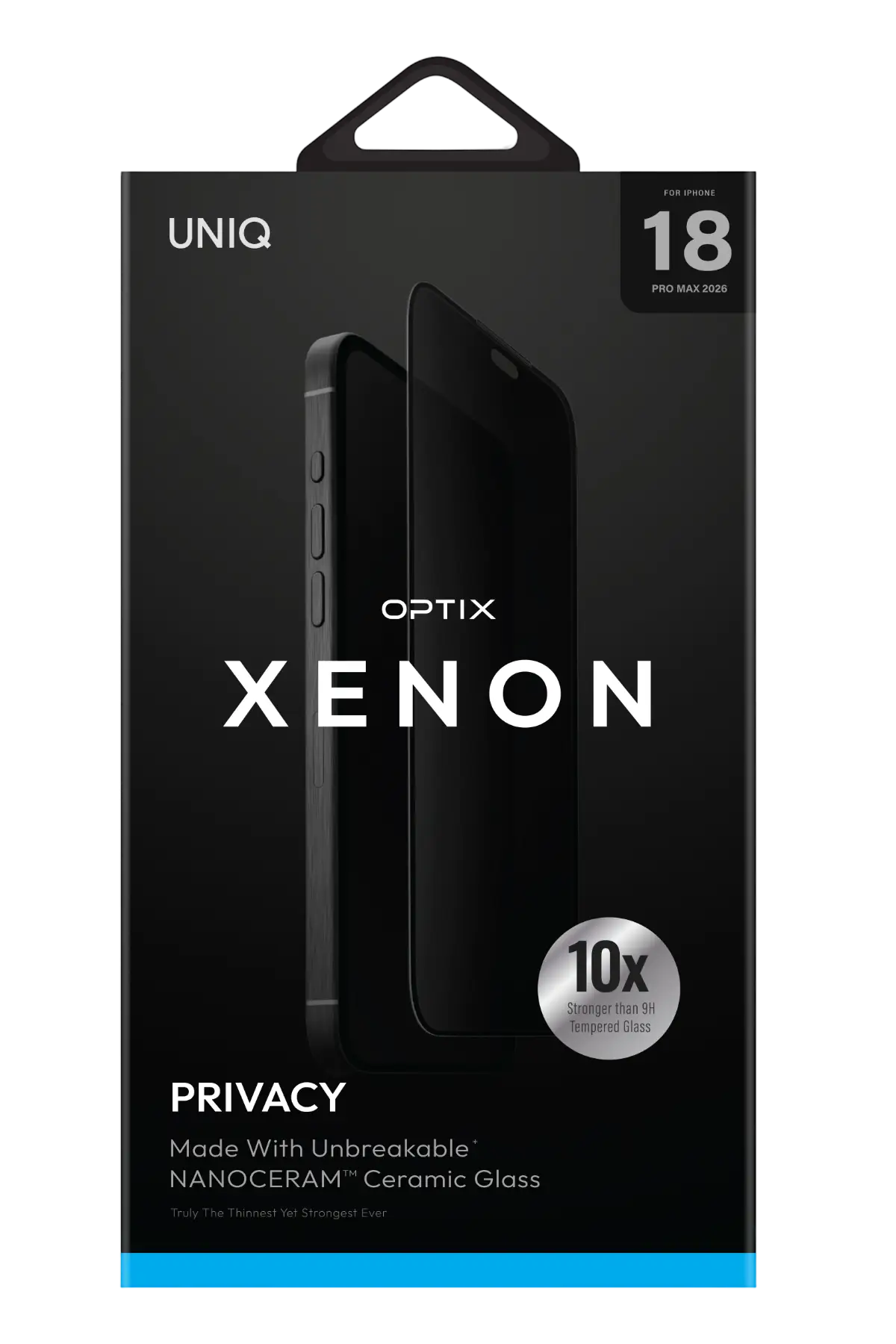 Uniq Apple iPhone 18 Pro Max Optix Xenon Nanocream Privacy Cam Ekran Koruyucu