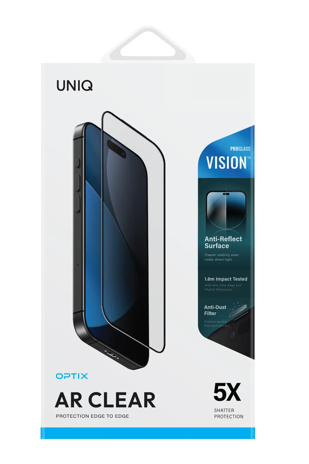 Uniq Apple iPhone 18 Pro Optix Vision AR Cam Ekran Koruyucu - Şeffaf
