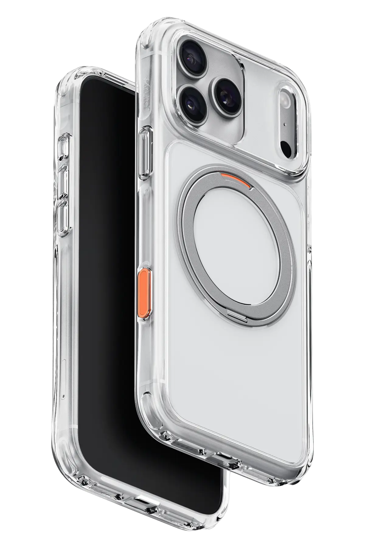 Uniq Apple iPhone 18 Pro Swivix Rotating Kickstand Kapak - Şeffaf