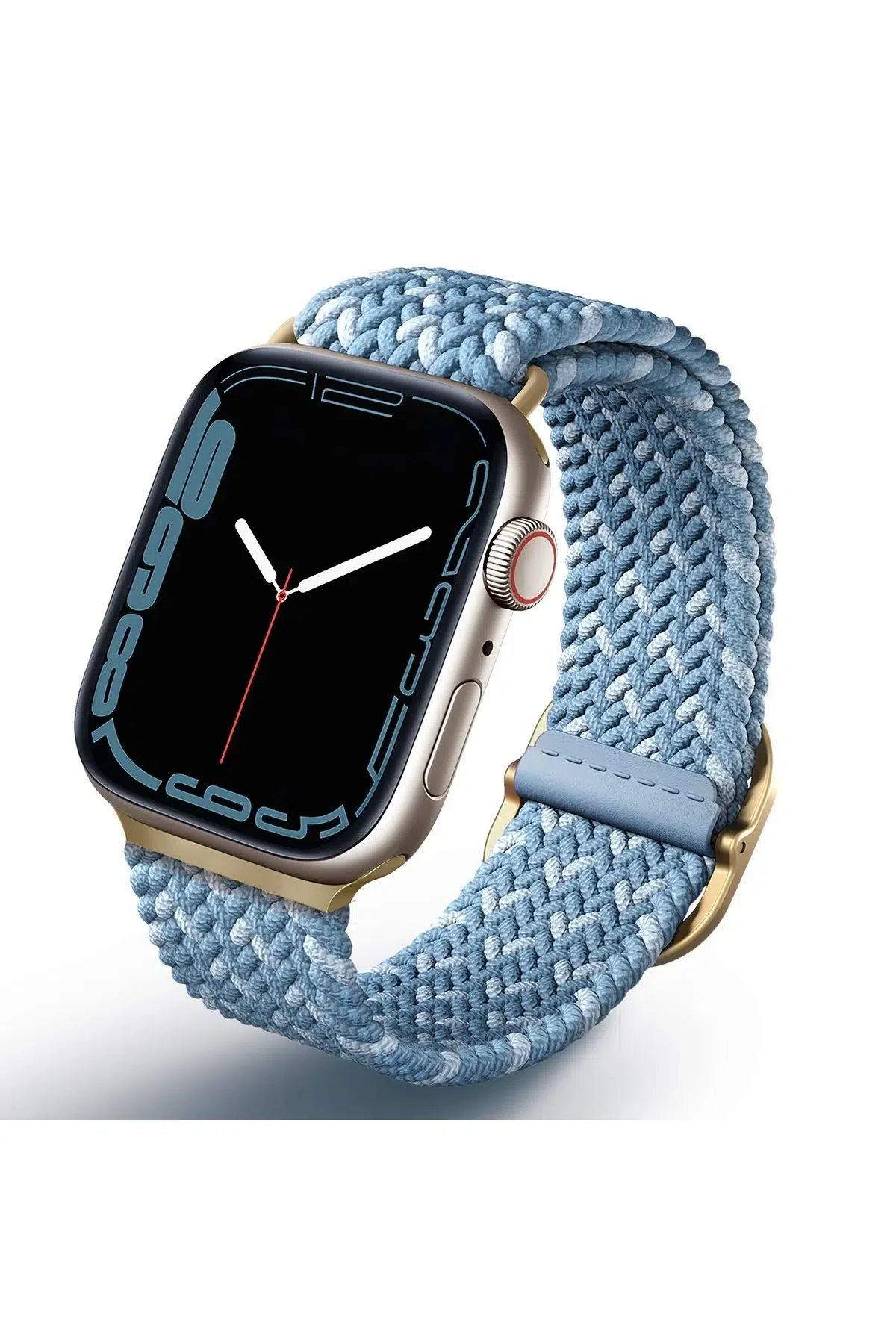 Uniq Apple Watch 41mm Aspen Designer Örgülü Kordon - Mavi