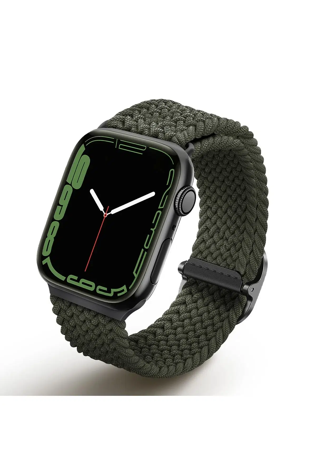 Uniq Apple Watch 41mm Aspen Örgülü Kordon - Yeşil