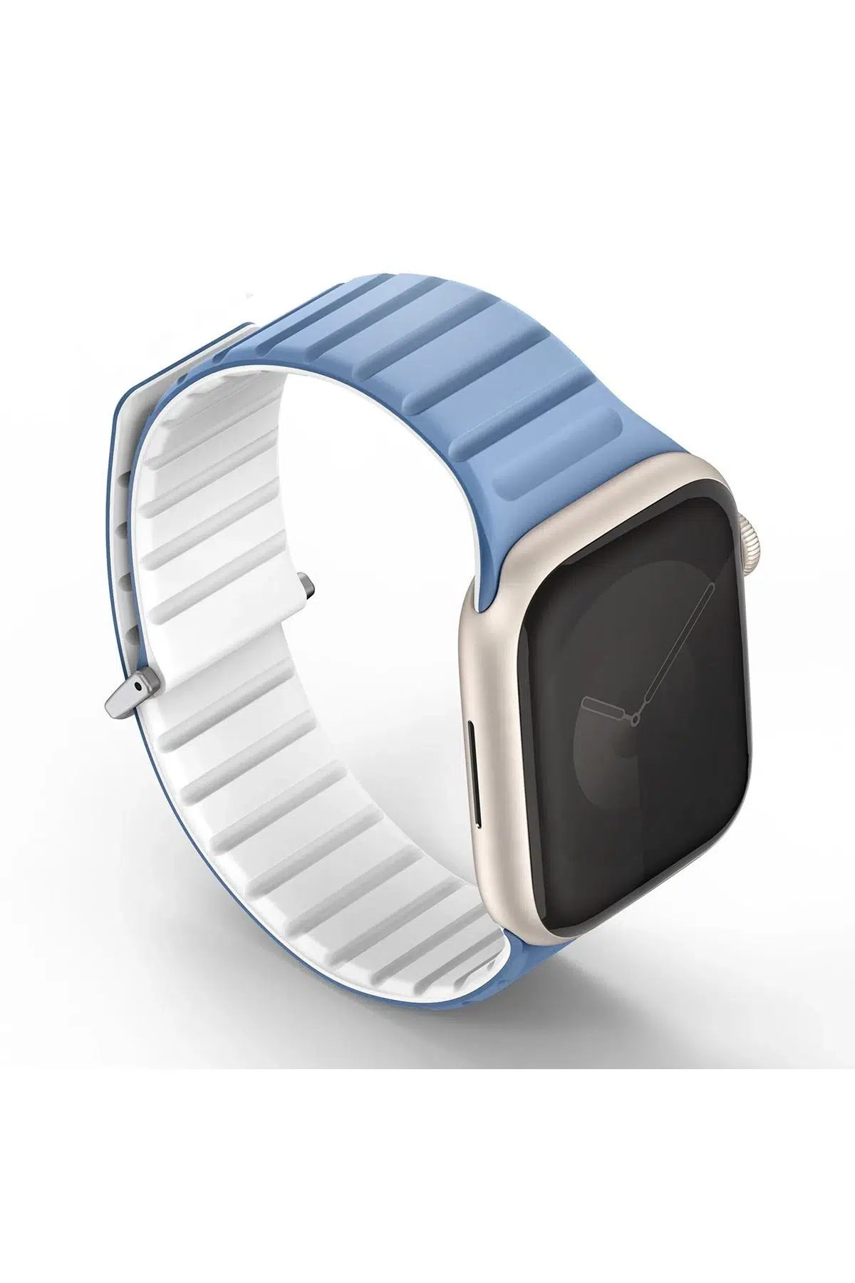 Uniq Apple Watch 41mm Revix Evo Reversible Manyetik Kordon - Mavi-Beyaz