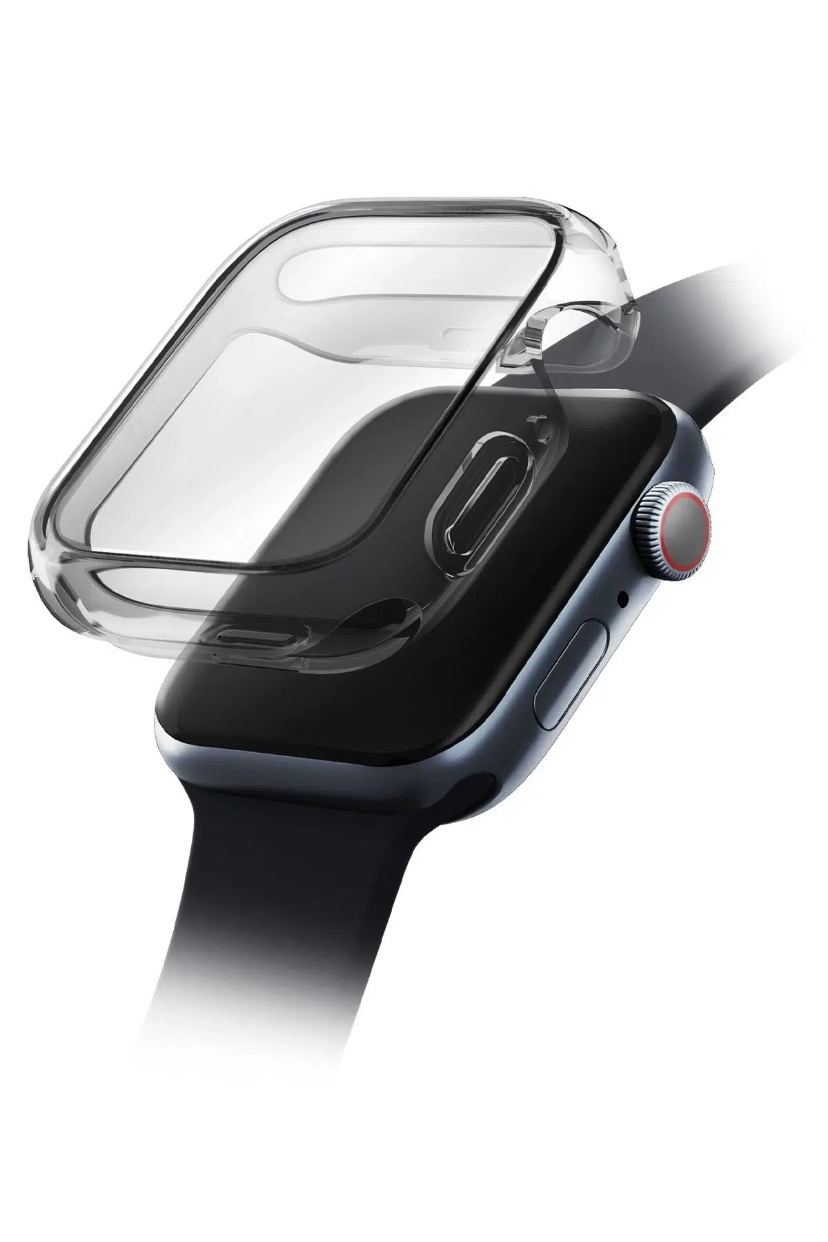 Uniq Apple Watch 46mm Garde Kasa Cam Ekran Koruyucu - Füme